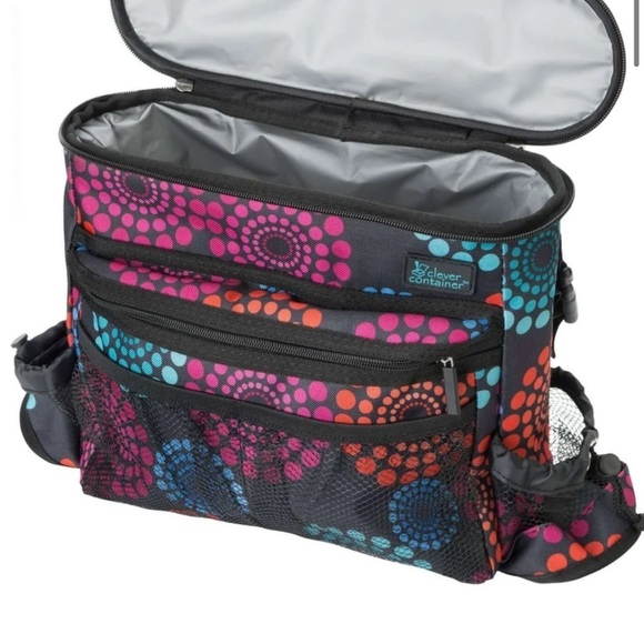 🆕 Insulated Tote-on-the-Go Bright Lights Pattern - Picture 4 of 6